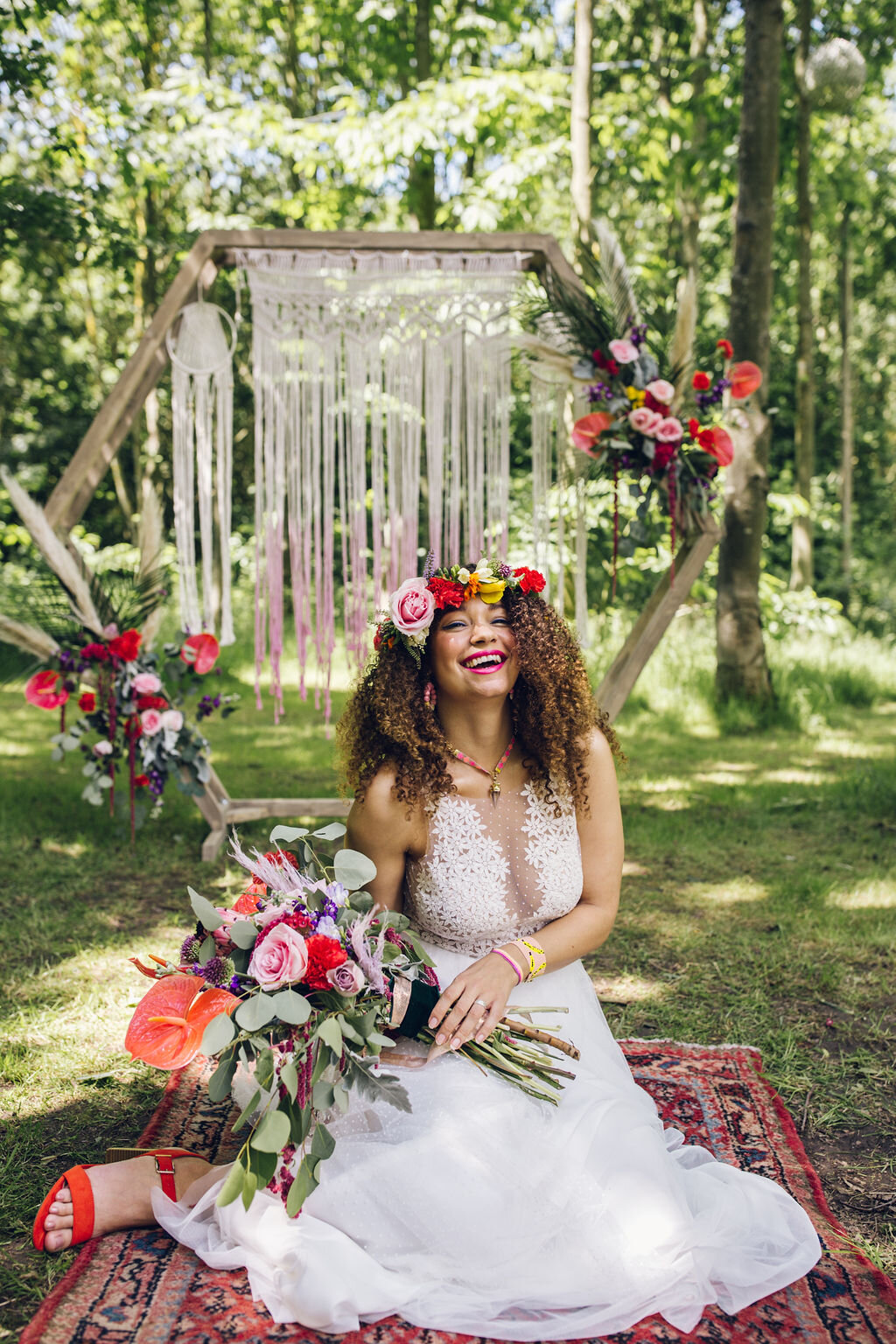 THE perfect colourful festival wedding inspo Shh by Sadie
